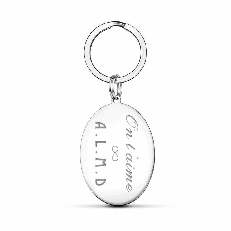 Porte clés ovale personnalisé