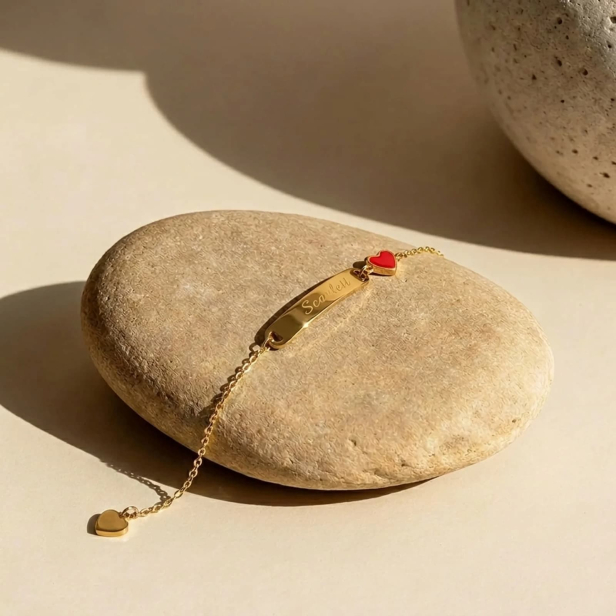 Bracelet personnalisé enfant en acier inoxydable