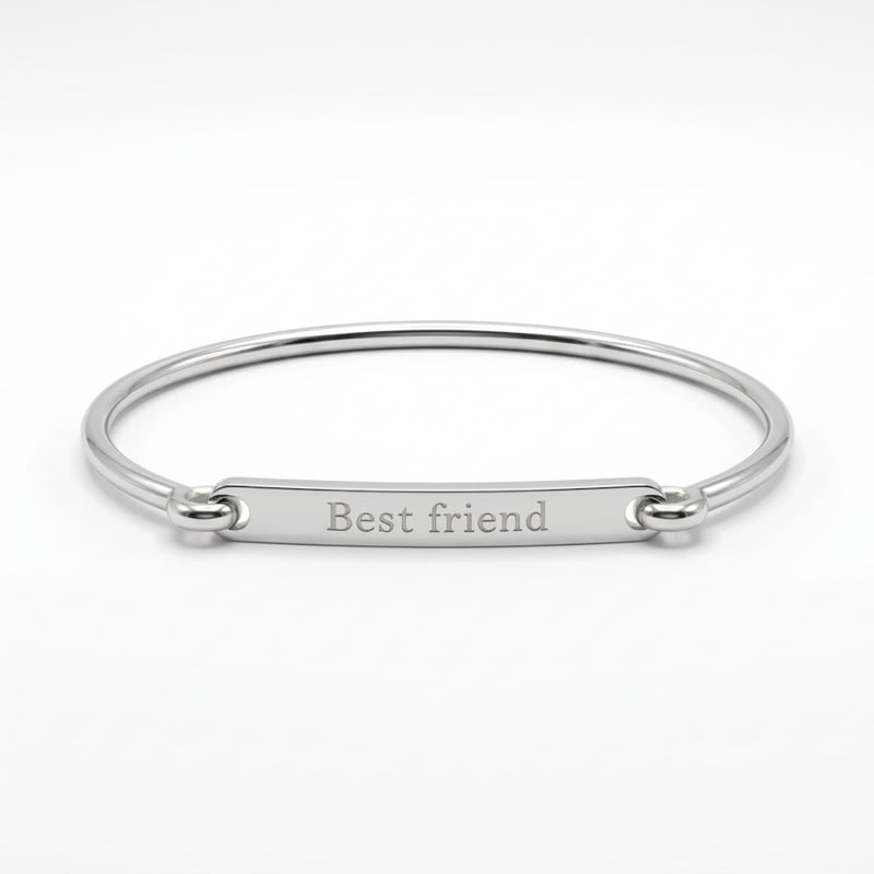 Bracelet jonc personnalisé et gravé Acier Inoxydable