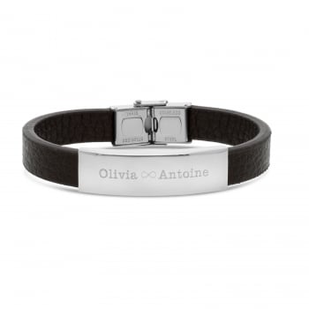 Bracelet ajustable en cuir...