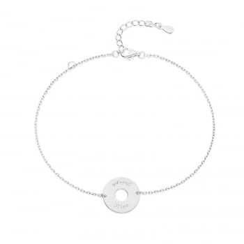 Bracelet Argent Massif 925 – Doubles Chaînes Fines, Motif Croix, Art Moderne