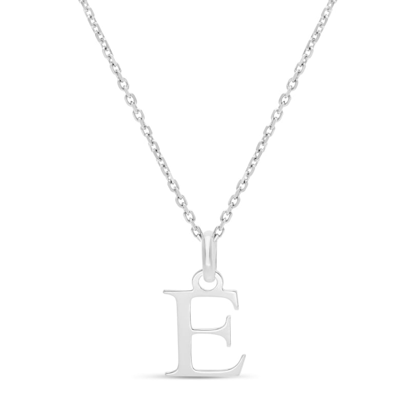 Collier enfant charm initiale, argent