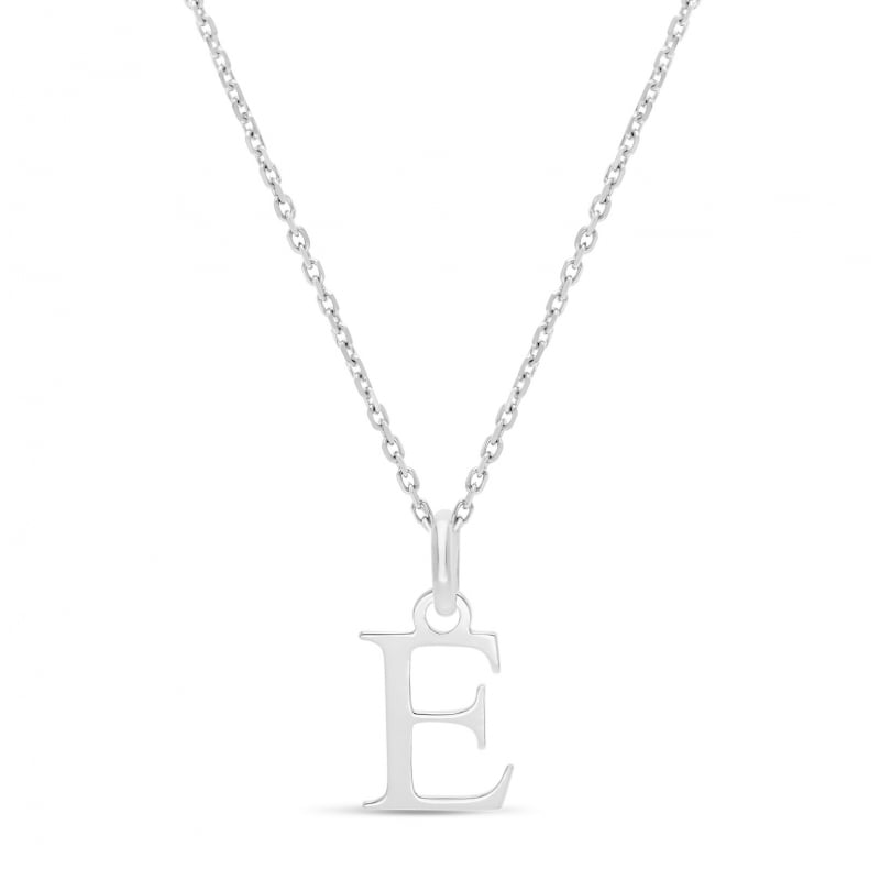 Collier charm lettre, argent