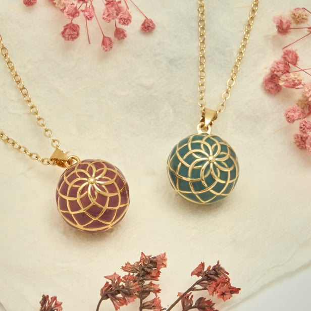 Bola de grossesse boheme rose poudré