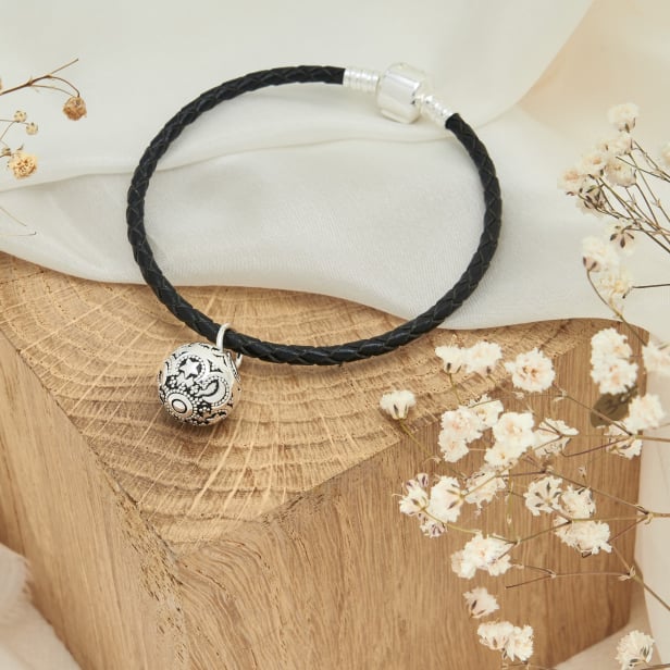 Bracelet bola de grossesse boheme, argenté