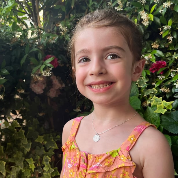 Collier personnalisé baptême, dessin "Croix & Rameaux", argent