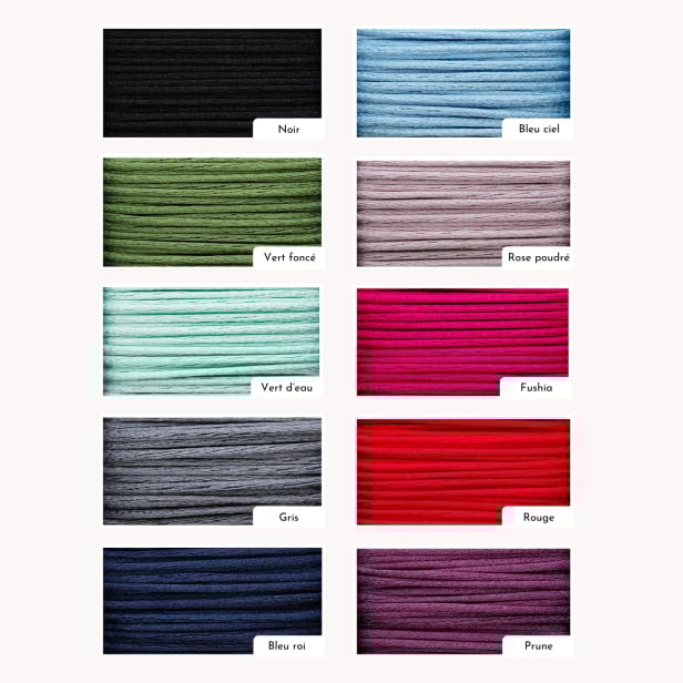 Choix de la couleur du cordon