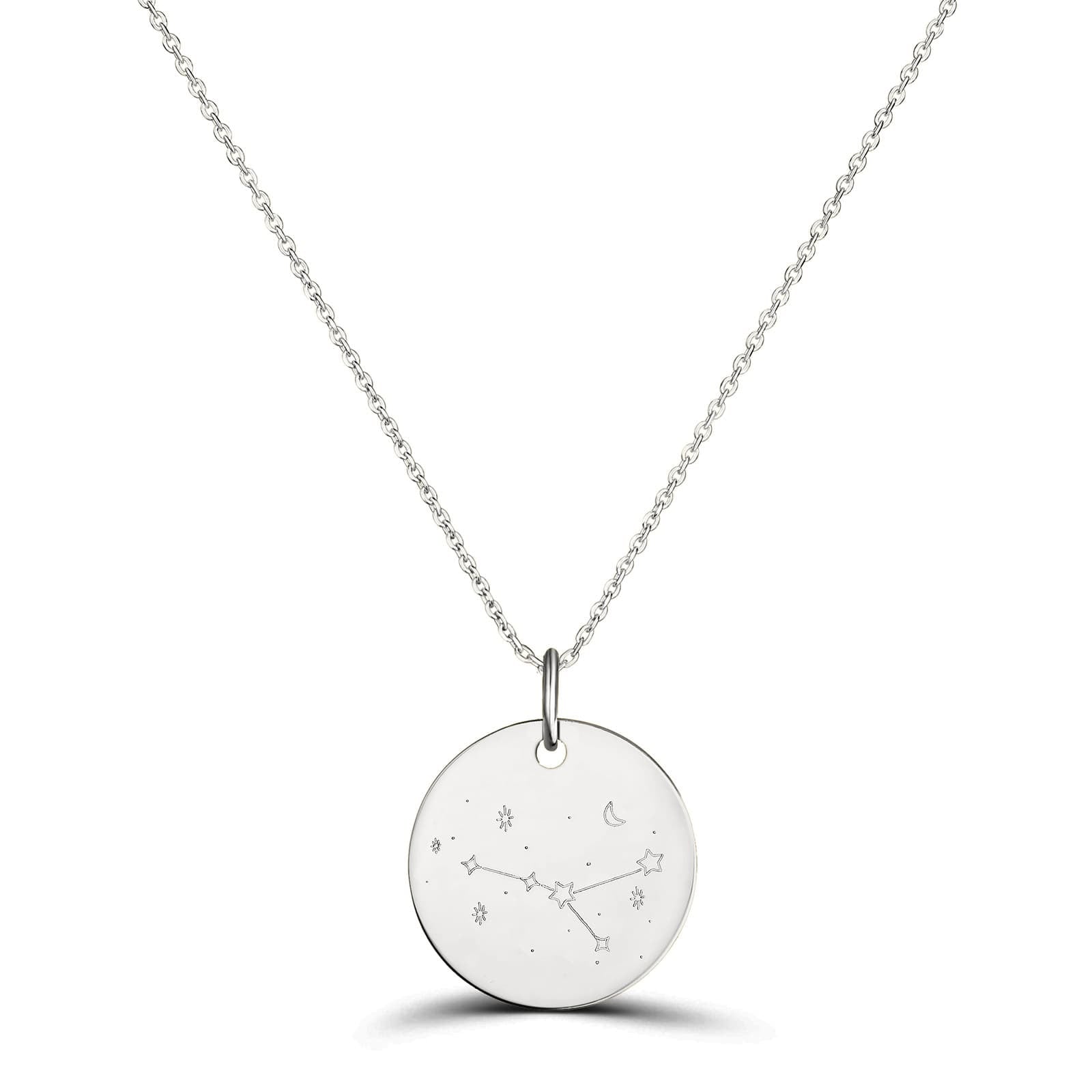 Collier à pendentif signe astrologique verseau en acier inoxydable | Bijoux Steel Collier à pendentif signe astrologique verseau en acier inoxydable | Bijoux Steel
