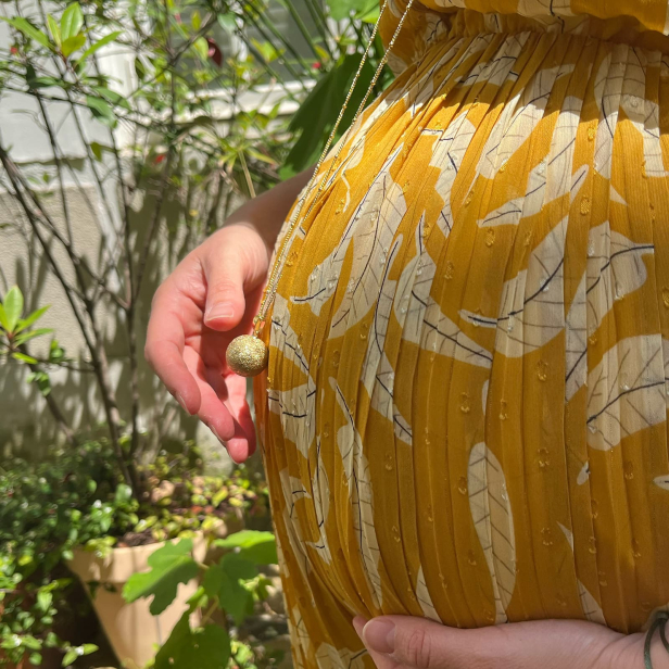 Bola de grossesse sablé doré