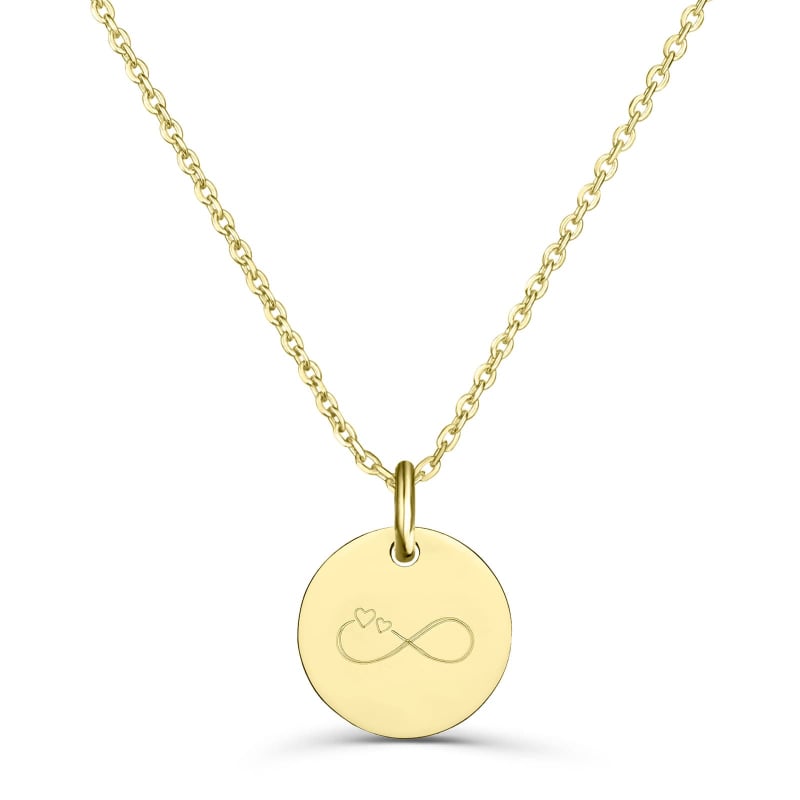 Collier infini personnalisé plaqué or