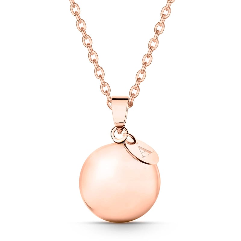 Collier bola de grossesse personnalisé rosé