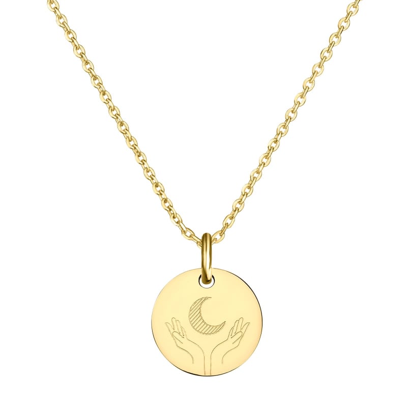 Collier personnalisé Confiance, plaqué or