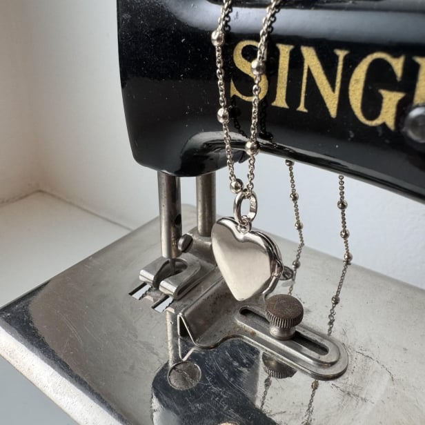 Collier cœur personnalisable à graver, argent