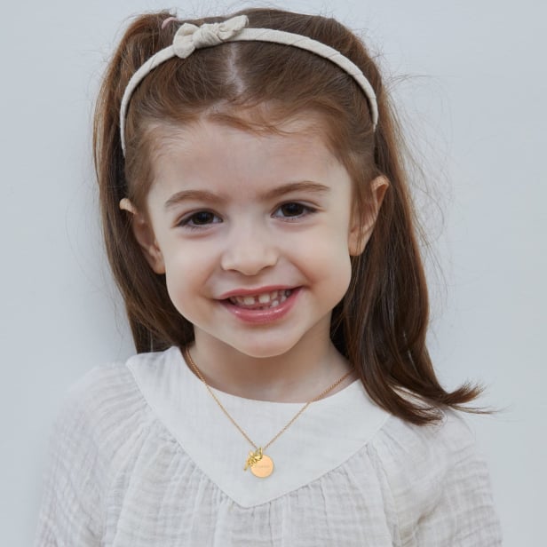 Collier médaille personnalisée et féé