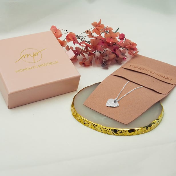 Bracelet cordon avec médaille 15 mm Argent personnalisée