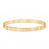 Packshot du bracelet jonc gravé en Plaqué Or