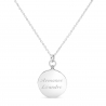 Collier médaille 15 mm arbre de vie Argent