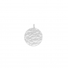 Packshot d'une médaille martelée 15 cm en Argent