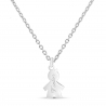 Collier enfant personnalisé Argent et pendentif petit garçon 15 mm