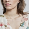Collier lettre 12 mm en Argent