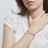 Bracelet liberty et cœur 14 mm gravé en Plaqué Or