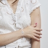 Bracelet cordon avec médaille losange 15 mm personnalisée en Argent
