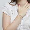 Bracelet liberty et médaille 15 mm Plaqué Or