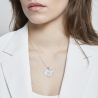 Collier personnalisé médaille 20 mm et pendentif arbre de vie Argent