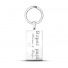 Médaille chien personnalisée acier inoxydable doré Ronde - Taille M