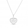 Collier personnalisé enfant Argent avec son pendentif 15 mm cœur perlé