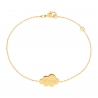 Bracelet nuage personnalisé en Plaqué Or pour enfant