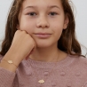 Collier personnalisé pour enfant nuage 20 mm Plaqué Or
