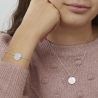Photo zoomé du bracelet personnalisé enfant argent