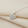 Collier personnalisé enfant Argent avec son pendentif 15 mm cœur perlé