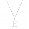 Collier lettre 12 mm en Argent