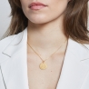 Collier médaille 20 mm astro balance Plaqué Or