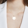 Collier médaille 20 mm astro lion Argent