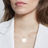 Collier médaille 20 mm astro scorpion Argent