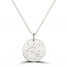 Collier médaille 20 mm astro poissons Argent