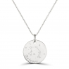 Collier médaille 20 mm astro balance Argent