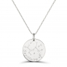 Collier médaille 20 mm astro sagittaire Argent