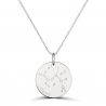 Collier médaille 20 mm astro sagittaire Argent