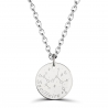 Collier médaille 20 mm homme astro sagittaire Argent