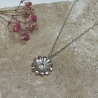 Collier fleur de printemps Argent