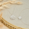 Parure fleur de printemps Argent