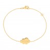 Packshot du bracelet nuage personnalisé en Plaqué Or
