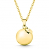 Collier bola personnalisé or jaune
