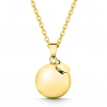 Collier bola personnalisé or jaune