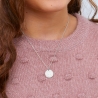 Collier personnalisé médaille 15 mm dessin cerise en Argent