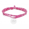 Bracelet liberty et médaille 15 mm Argent martelée